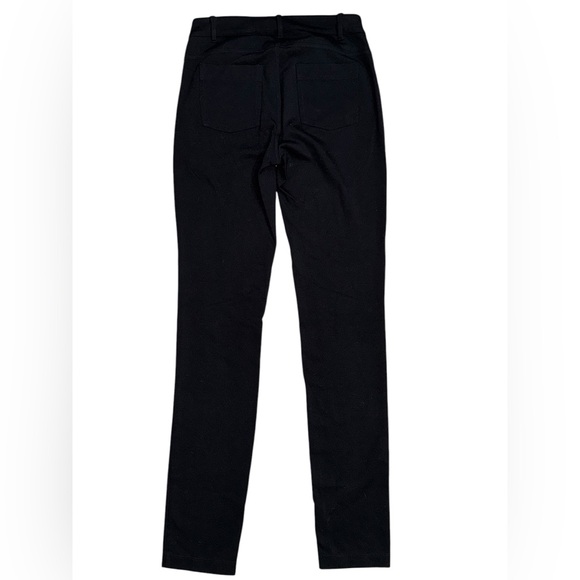 Athleta Women’s Ponte Knit BLK Skinny Pants Casual Comfort Mid Rise Stretch, 2 - Picture 2 of 7